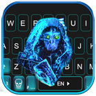 Тема для клавиатуры Blue Ghost иконка