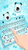 Blue Glitter Panda Teclado captura de pantalla 1