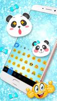 Theme Blue Glitter Panda screenshot 2