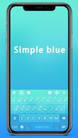 Tema Keyboard Blue Gradient Cartaz