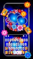 Blue Hearts Love Plakat