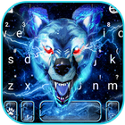 Tema Keyboard Blue Lightning W ícone