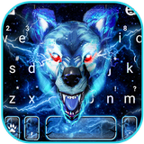 Tema Keyboard Blue Lightning W ícone