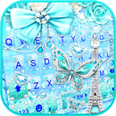 Blue Paris Butterfly Tema Papa APK