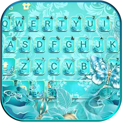 Blue Rose Butterfly Theme APK download