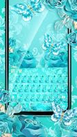 Teclado Blue Rose Butterfly Cartaz