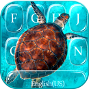 Blue Sea Turtle Tema de teclad APK