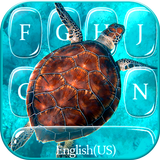 Thème de clavier Blue Sea Turt icône