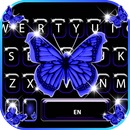 Fundo do Teclado Blue Shiny Bu APK