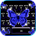 Fundo do Teclado Blue Shiny Bu ícone