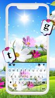 Blue Sky Flowers Plakat