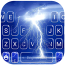 Blue Sky Lightning Keyboard Ba APK