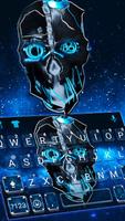 Tema Keyboard Blue Tech Cool S imagem de tela 1