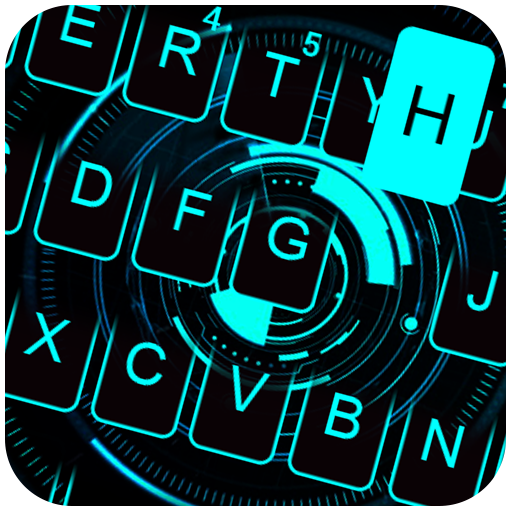 Blue Tech Keyboard Theme