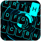 Blue Tech Keyboard Theme icône