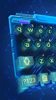 Teclado Blue Tech 3D Cartaz