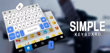 Blue White Chat Keyboard Theme