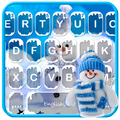 Blue Christmas Keyboard Theme