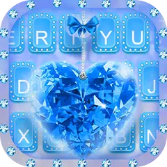 Blue Diamond Tastatur-Thema APK Herunterladen