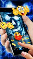 Тема для клавиатуры Blueskull скриншот 3