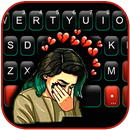 Fundo do Teclado Broken Heart  APK