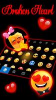Teclado Broken Heart Emoji imagem de tela 2