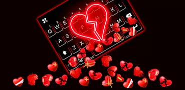 Hearts Gravity クールなテーマキーボード
