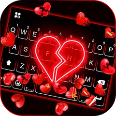 Broken Hearts Gravity Keyboard APK download