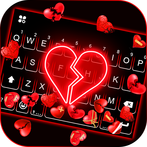 Hearts Gravity クールなテーマキーボード
