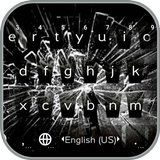 Brokenglass Tastatur-Thema Zeichen