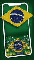 Motywy Brazilian Flag plakat