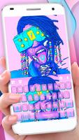 ثيم لوحة المفاتيح Bright Cyber الملصق