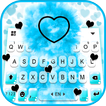 خلفية الكيبورد Bright Blue Hea