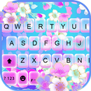 Fundo do Teclado Bright Flower APK