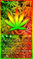 Bright Neon Weed poster
