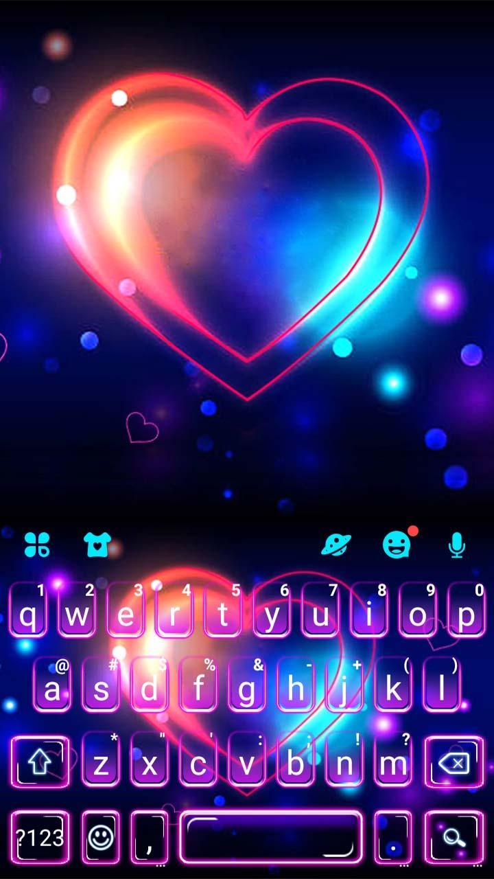 Bright Neon Heart For Android Apk Download - pink purple and blue neon hearts on black roblox
