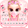 Bubble Gum Doll Keyboard Background