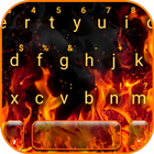 خلفية الكيبورد Burning Fire أيقونة