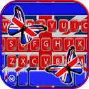 Butterfly British Flag Keyboar APK