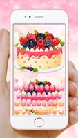 Cartoon Blackberry Cake Poster