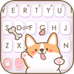 Teclado Cartoon Corgi Puppy
