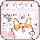Teclado Cartoon Corgi Puppy APK