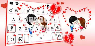 Cute Couple Hearts キーボード