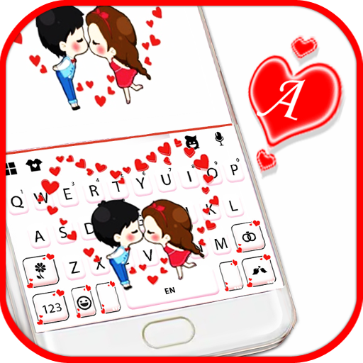 Cute Couple Hearts キーボード