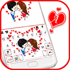 الكيبورد Cute Couple Hearts أيقونة