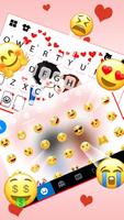 Cute Couple Hearts Teclado captura de pantalla 3