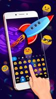 Chủ Đề Bàn Phím Cartoon Galaxy ảnh chụp màn hình 2