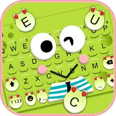 Cartoon Green Frog Tastatur-Th XAPK Herunterladen