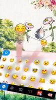 Tema Keyboard Cartoon Hedgehog imagem de tela 1