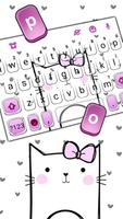 Fundo do Teclado Cartoon Kitty imagem de tela 1